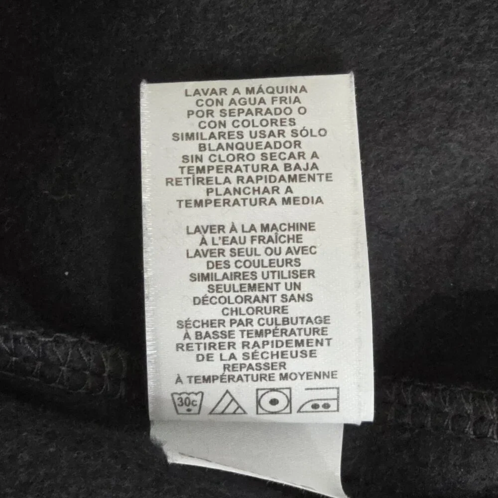 King Size Black Fleece Open-Bottom Sweatpants Men's 4XL (48-50 Waist) 31